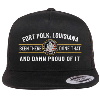 U.S A.R.M.Y Fort Polk Tigerland Louisiana Alumni Retro Gift Flat Bill Trucker Hat