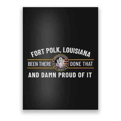 U.S A.R.M.Y Fort Polk Tigerland Louisiana Alumni Retro Gift Poster