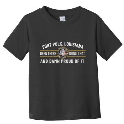 U.S A.R.M.Y Fort Polk Tigerland Louisiana Alumni Retro Gift Toddler T-Shirt