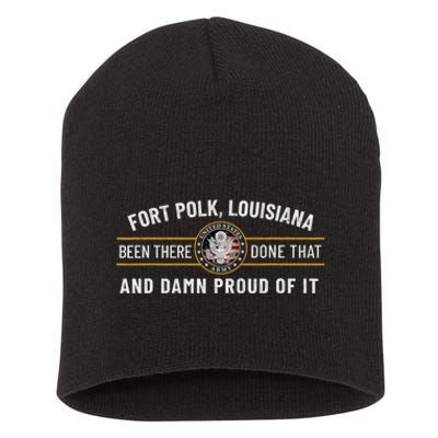 U.S A.R.M.Y Fort Polk Tigerland Louisiana Alumni Retro Gift Short Acrylic Beanie