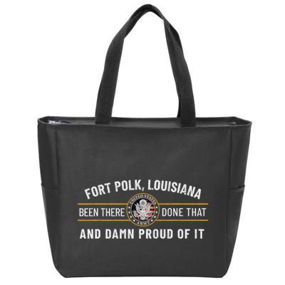 U.S A.R.M.Y Fort Polk Tigerland Louisiana Alumni Retro Gift Zip Tote Bag