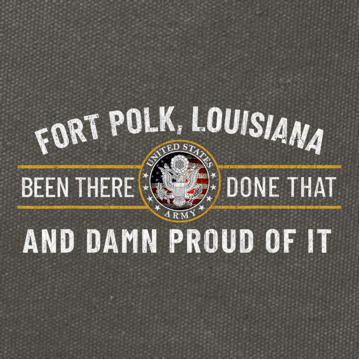 U.S A.R.M.Y Fort Polk Tigerland Louisiana Alumni Retro Gift Cotton Canvas Backpack