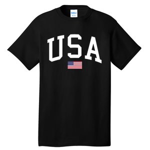 Usa American Flag Tall T-Shirt