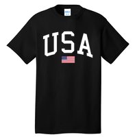 Usa American Flag Tall T-Shirt