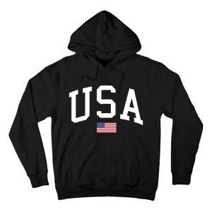 Usa American Flag Tall Hoodie