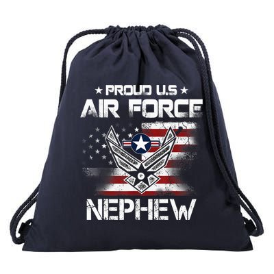 US Air Force Proud Nephew -Proud Air Force Nephew Father Day Drawstring Bag