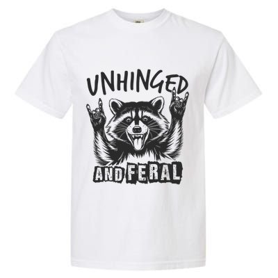 Unhinged and Feral Funny Raccoon Men Girl Toddler Boy Humor  Garment-Dyed Heavyweight T-Shirt
