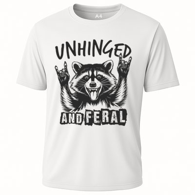 Unhinged and Feral Funny Raccoon Men Girl Toddler Boy Humor  Performance Shirt