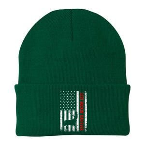 Usa American Flag Whitegreat Gifttailed Deer Best Buckin Dad Ever Gift Knit Cap Winter Beanie