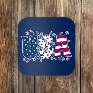 USA American Flag Celebration Coaster