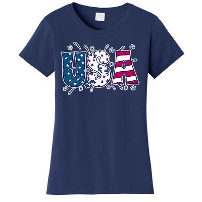 USA American Flag Celebration Women's T-Shirt