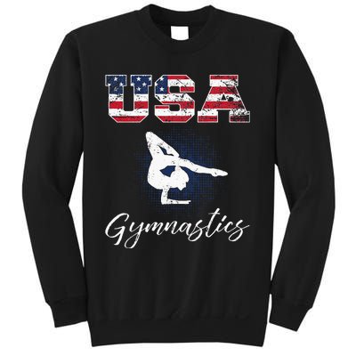 USA American Flag Gymnastics Tee Gymnast 4th Of July Sweatshirt