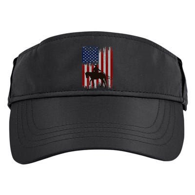 Usa American Flag Cowboy Rodeo Roping Horse Riding Adult Drive Performance Visor