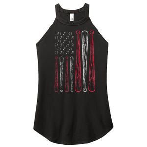 USA American Flag Baseball Red White Blue 4th of July Women's Perfect Tri Rocker Tank