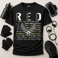 US Air Force Support RED Friday Remember Everyone Deployed Performance Shirt