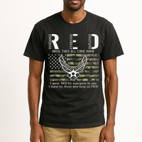 US Air Force Support RED Friday Remember Everyone Deployed Tall T-Shirt
