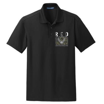 US Air Force Support RED Friday Remember Everyone Deployed Dry Zone Grid Polo