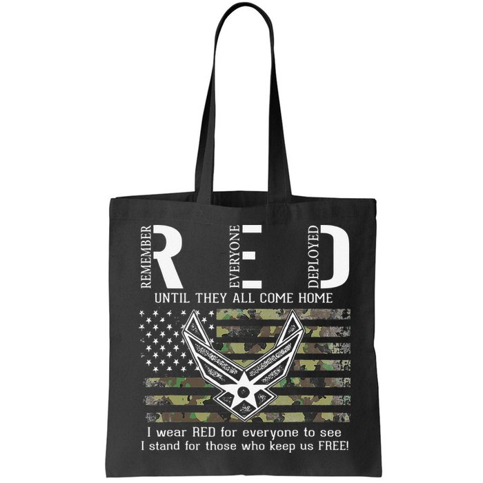 US Air Force Support RED Friday Remember Everyone Deployed Bag