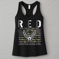 US Air Force Support RED Friday Remember Everyone Deployed Womens Tank Top