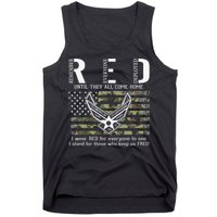 US Air Force Support RED Friday Remember Everyone Deployed Tank Top