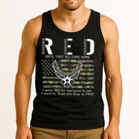 US Air Force Support RED Friday Remember Everyone Deployed Tank Top