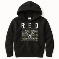 US Air Force Support RED Friday Remember Everyone Deployed Kids Hoodie
