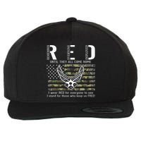 US Air Force Support RED Friday Remember Everyone Deployed Wool Snapback Cap