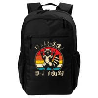 Unhinged And Feral Raccoon Cute Feral Girl Racoon Lover Daily Commute Backpack