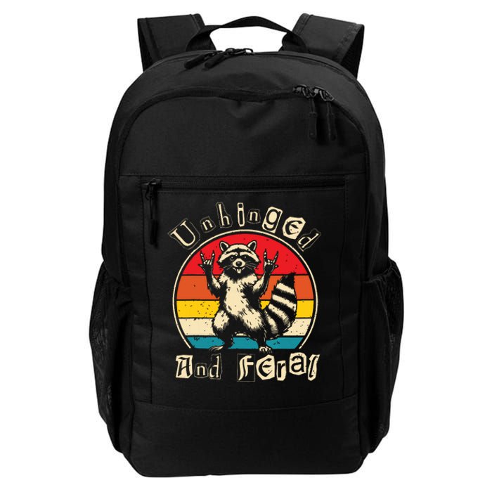 Unhinged And Feral Raccoon Cute Feral Girl Racoon Lover Daily Commute Backpack