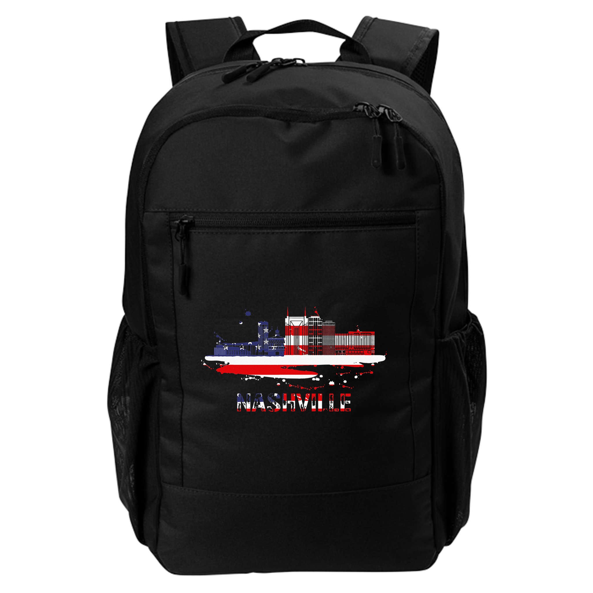 USA American Flag Cityscape Nashville Tennessee Skyline Backpack