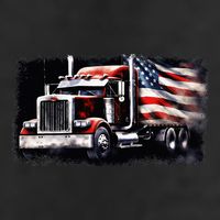 Us American Flag Semi Truck Driver Trucker 11oz C Handle Ceramic Mug