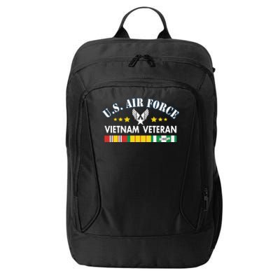 US. Air Force Vietnam Veteran, USAF Veteran, USA Flag Gift City Backpack