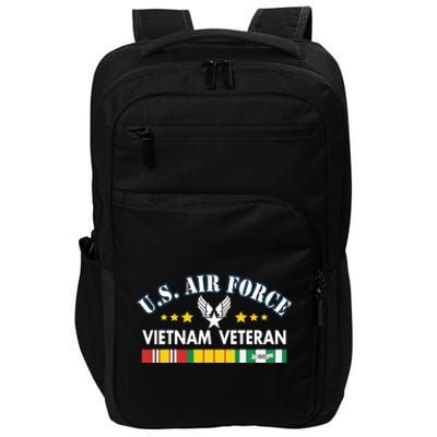 US. Air Force Vietnam Veteran, USAF Veteran, USA Flag Gift Impact Tech Backpack