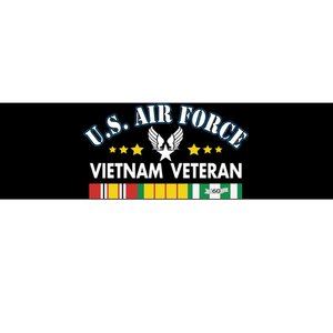 US. Air Force Vietnam Veteran, USAF Veteran, USA Flag Gift Bumper Sticker