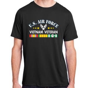 US. Air Force Vietnam Veteran, USAF Veteran, USA Flag Gift Adult ChromaSoft Performance T-Shirt