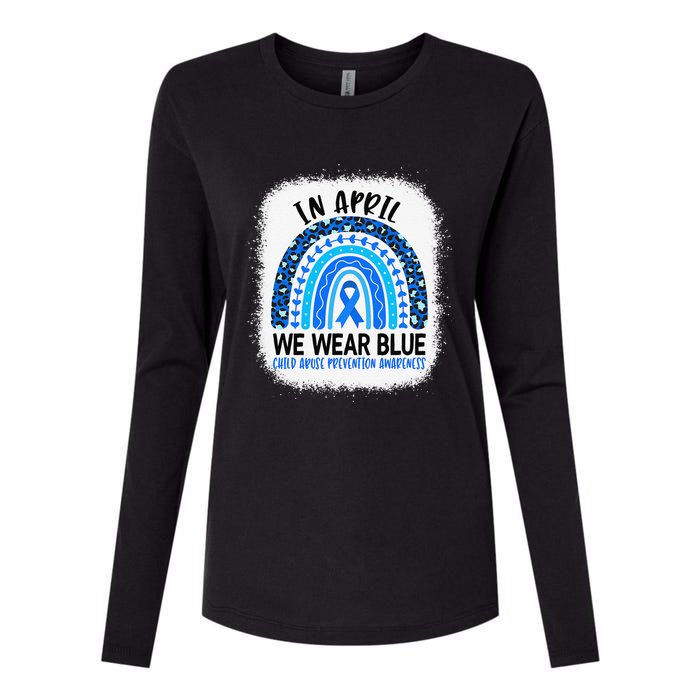 US America Flag Child Abuse Prevention Month April Awareness Womens Cotton Relaxed Long Sleeve T-Shirt