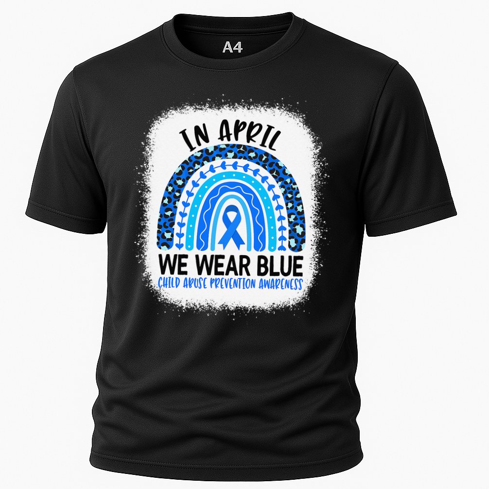 US America Flag Child Abuse Prevention Month April Awareness Cooling Performance Crew T-Shirt