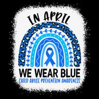 US America Flag Child Abuse Prevention Month April Awareness Cooling Performance Crew T-Shirt