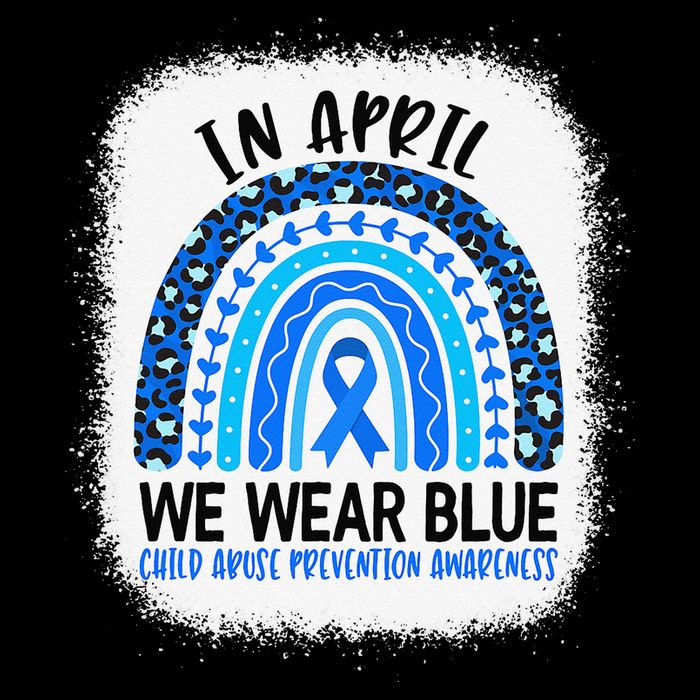 US America Flag Child Abuse Prevention Month April Awareness Cooling Performance Crew T-Shirt