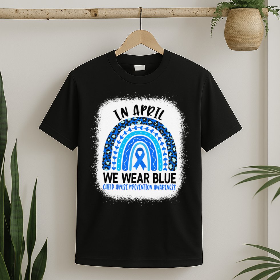US America Flag Child Abuse Prevention Month April Awareness T-Shirt