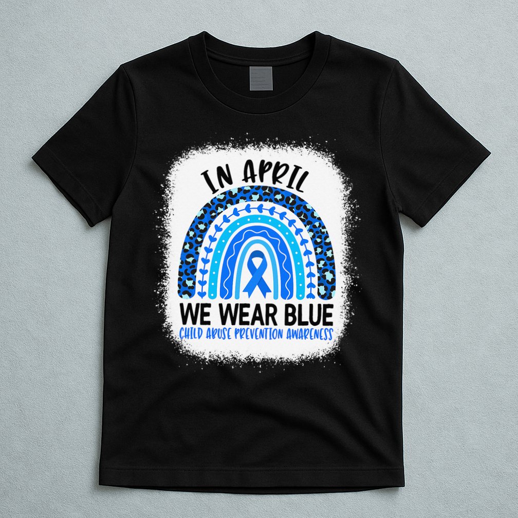US America Flag Child Abuse Prevention Month April Awareness T-Shirt