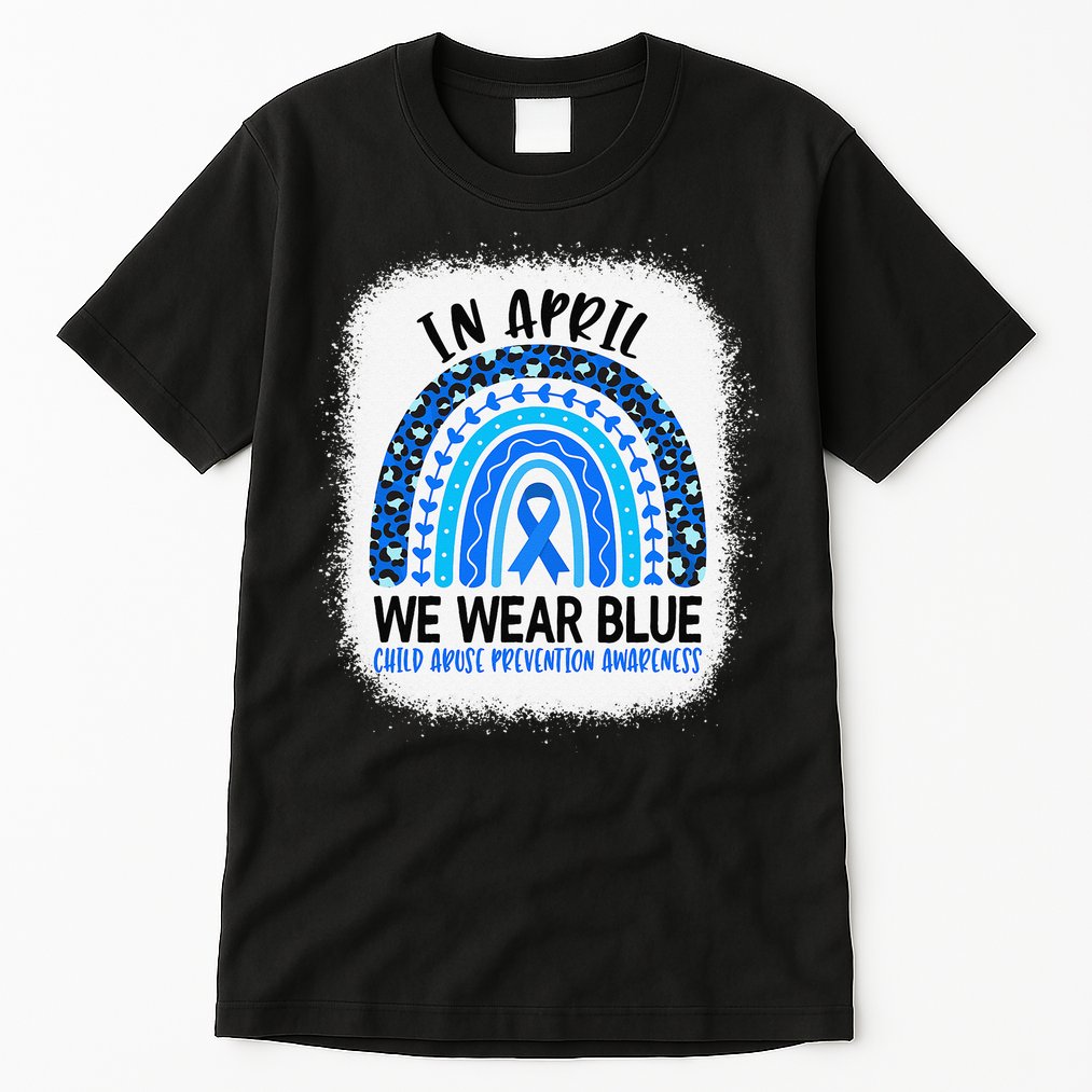 US America Flag Child Abuse Prevention Month April Awareness Tall T-Shirt