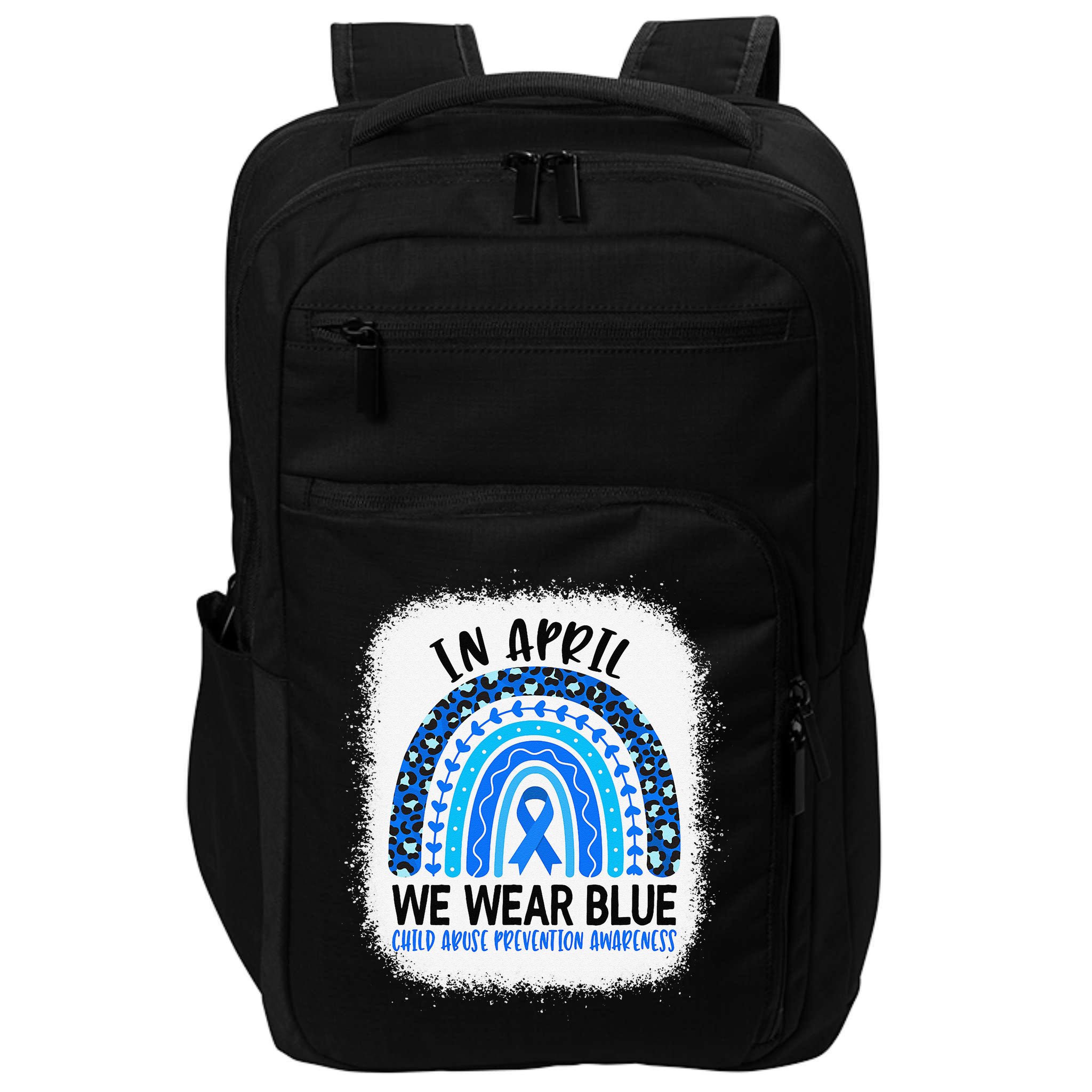 US America Flag Child Abuse Prevention Month April Awareness Impact Tech Backpack