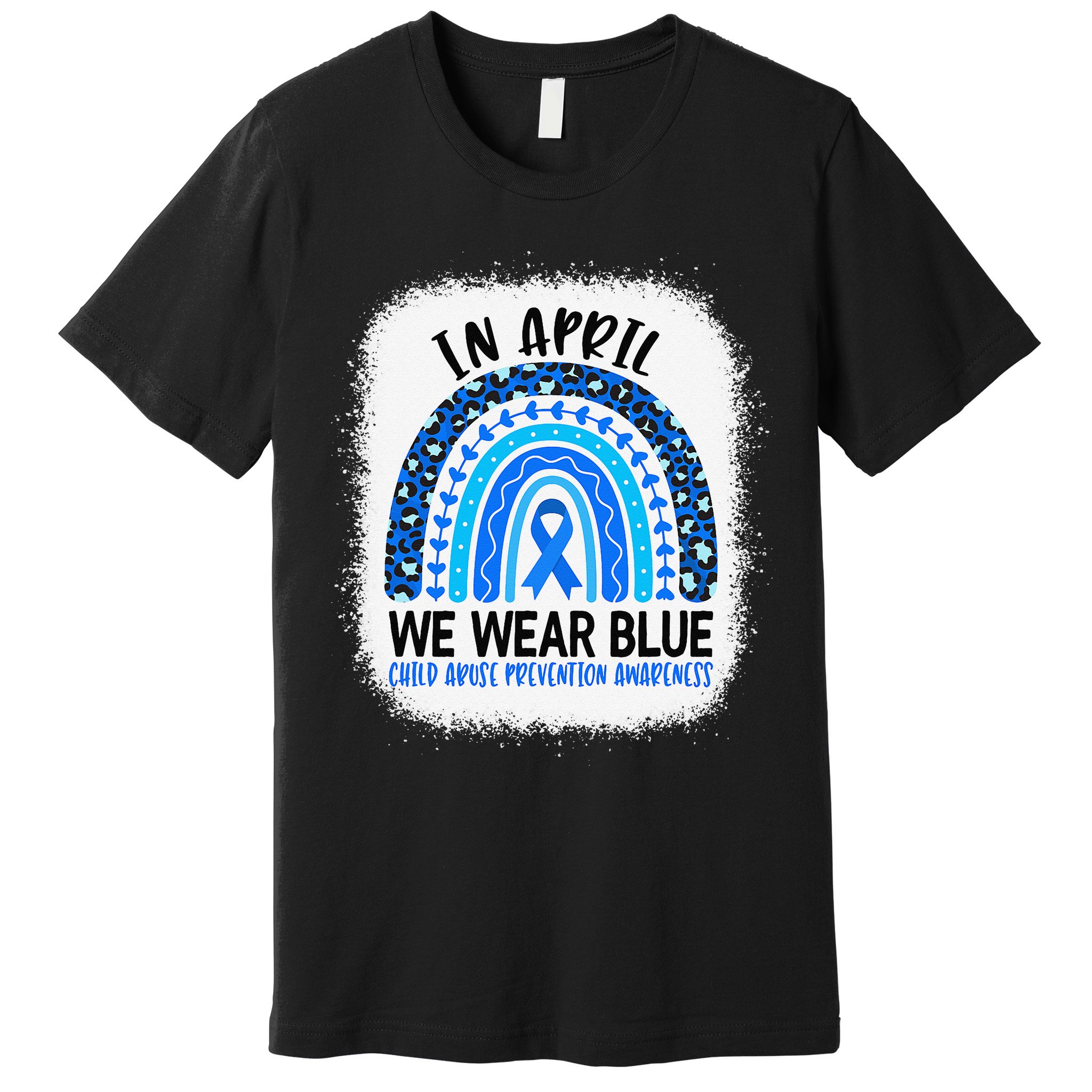 US America Flag Child Abuse Prevention Month April Awareness Premium T-Shirt