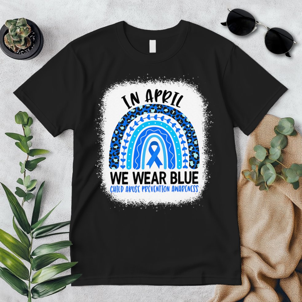 US America Flag Child Abuse Prevention Month April Awareness Premium T-Shirt