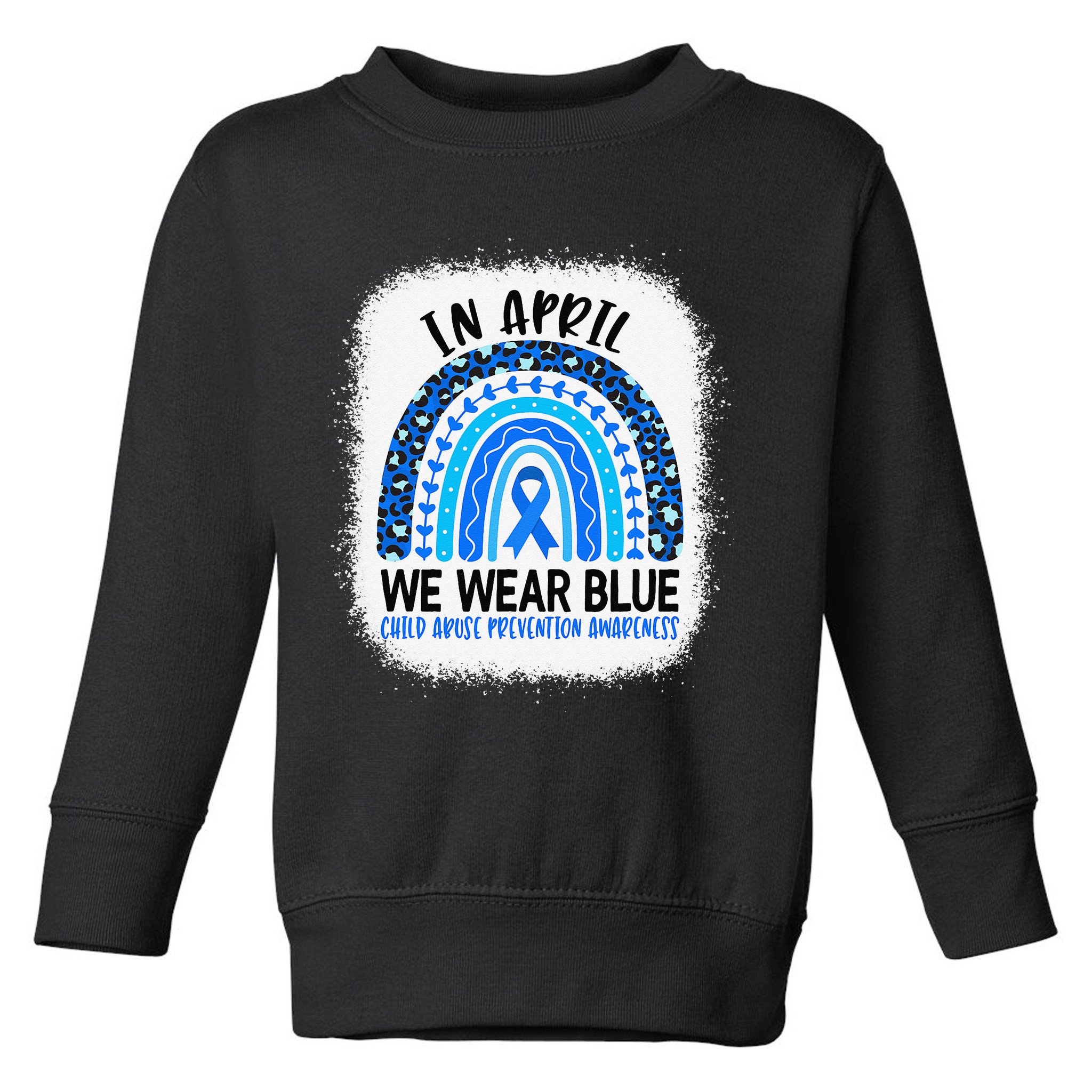 US America Flag Child Abuse Prevention Month April Awareness Toddler Sweatshirt