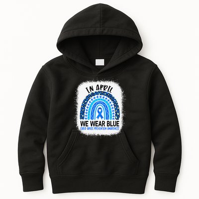 US America Flag Child Abuse Prevention Month April Awareness Kids Hoodie