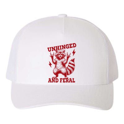 Unhinged And Feral Raccoon Yupoong Adult 5-Panel Trucker Hat