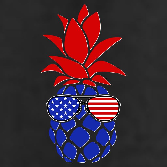 USA American Flag Sunglasses Pineapple 7 Panel Mesh Trucker Snapback Hat