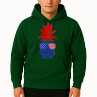 USA American Flag Sunglasses Pineapple Hoodie